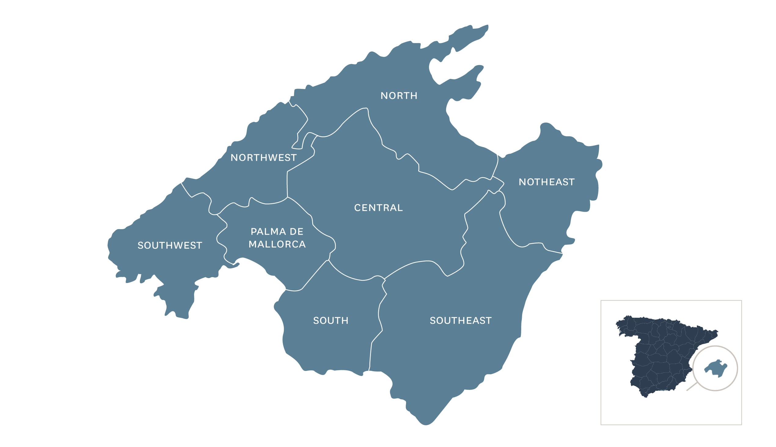 map of Mallorca
